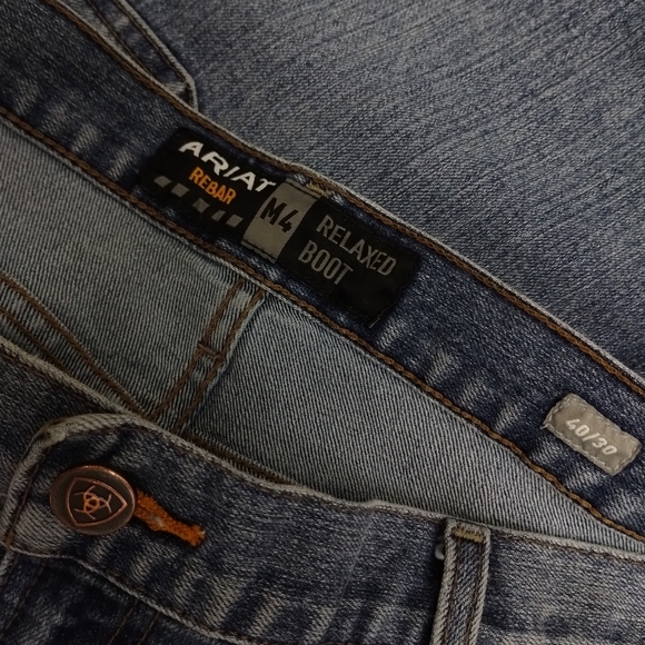 Ariat Rebar M4 Relaxed Boot Heavy Duty Jeans - Picture 5 of 6